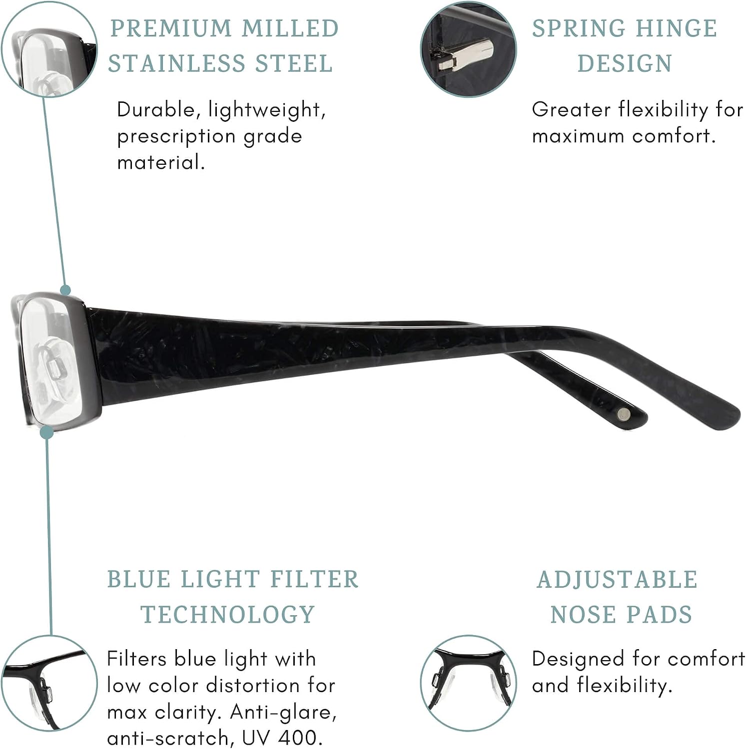 Exclusive Discount 🔥 Umizato Blue Light Blocking Glasses for Women - Handcrafted Computer Eyewear, Protect Your Eyes from Digital Screens, Sleep Better, UV Blocker, Anti-Glare Filtering, Relieves Strain (Antalya Crystal) Free Shipping Over $50 Umizato Blue Light Blocking Glasses for Women - Handcrafted Computer Eyewear, Protect Your Eyes from Digital Screens, Sleep Better, UV Blocker, Anti-Glare Filtering, Relieves Strain (Antalya Crystal)