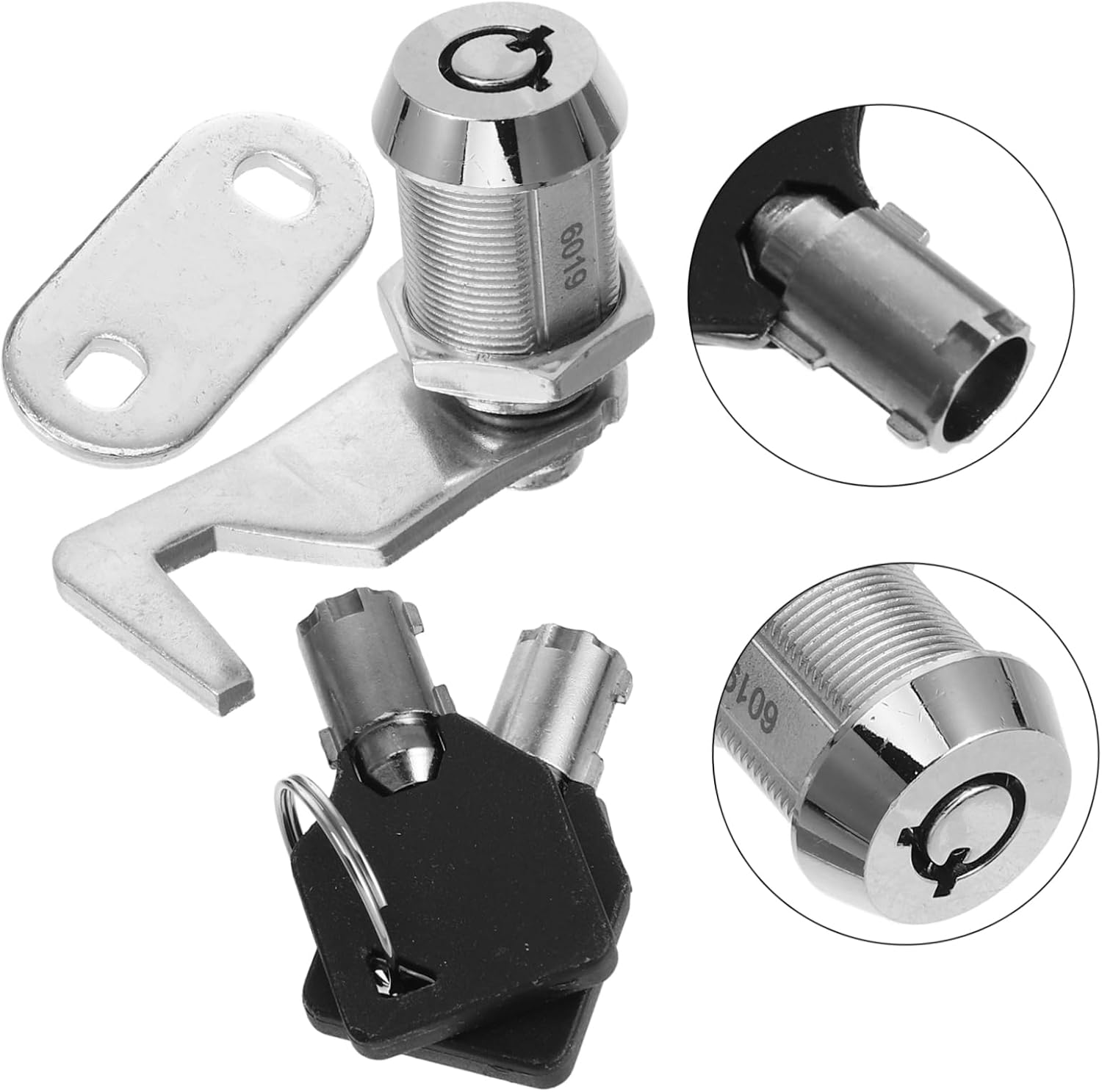 Secure Rvs Toolboxes Zinc Alloy Cam Locks Replacement for Truck Tool Box Locks