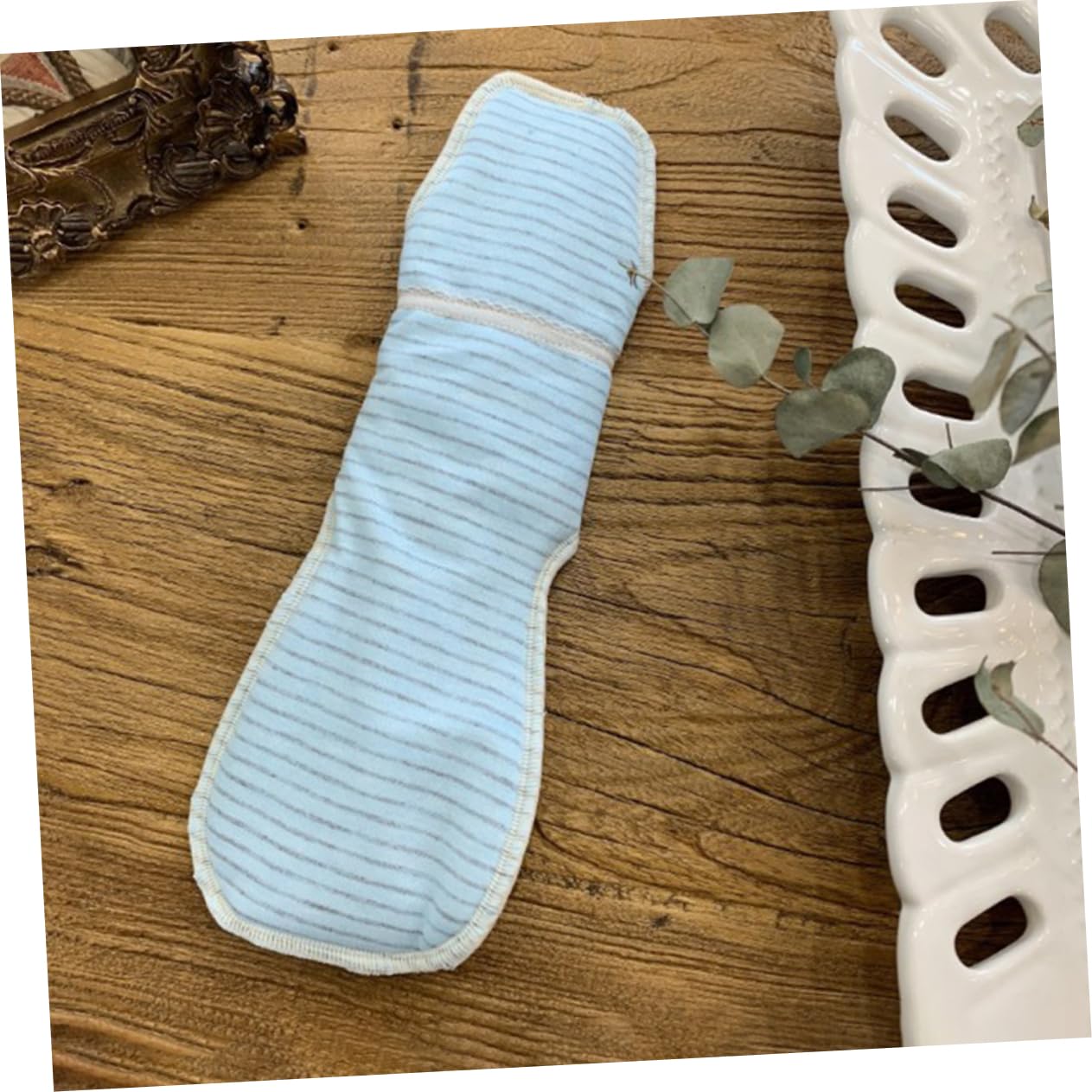 GLEAVI 3piezas Compresa Sanitaria De Algodón Reutilizable y Lavable Para Protección Nocturna Absorbente y Botón De Sujeción Color Aleatorio