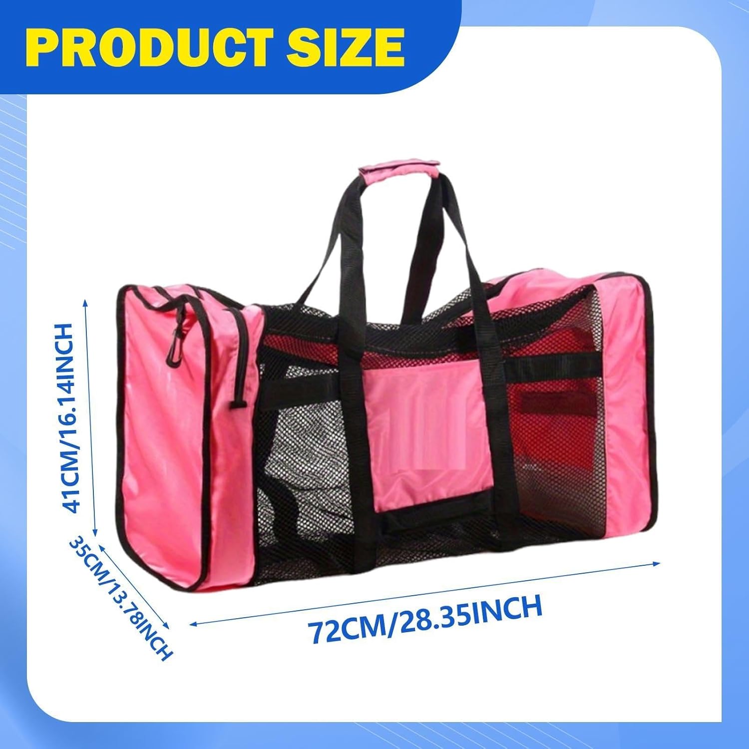 Mesh Dive Bag, Scuba Gear Bag, Lightweight Large Capacity for Men Women, Beach Tote for Kayak Diving Scuba