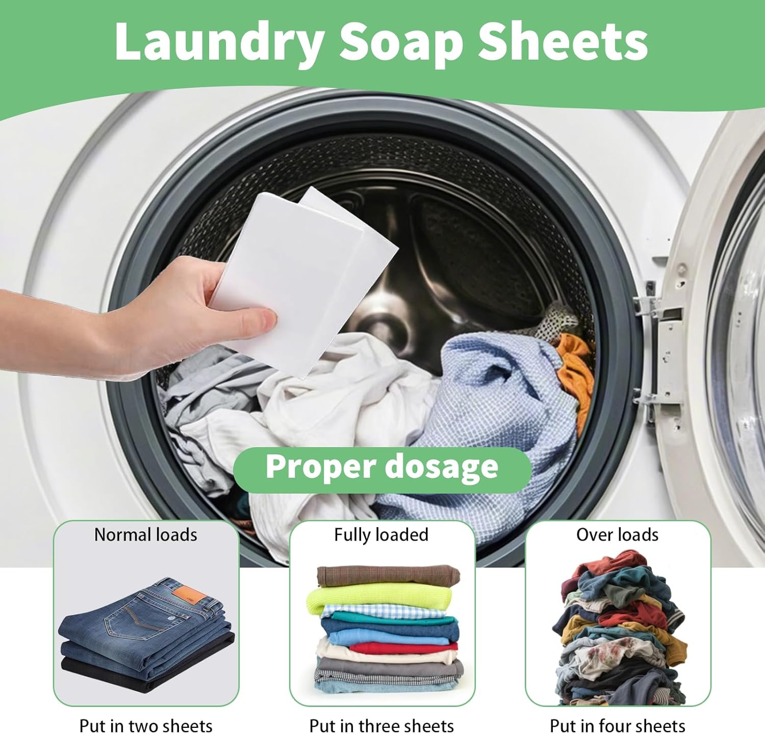 900 Pcs Loads Laundry Detergent Sheets Bulk No Leak Anti Sensitive Washing Soap Strips Liquidless Laundry Supplies for Home Dorm (Fresh)