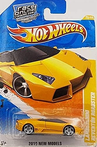 Miniatura 1 de 2010Hot Wheels Lamborghini Reventon Roadster (amarillo oscuro) # 25274, HW Premiere # 2552tarjeta de (corto)