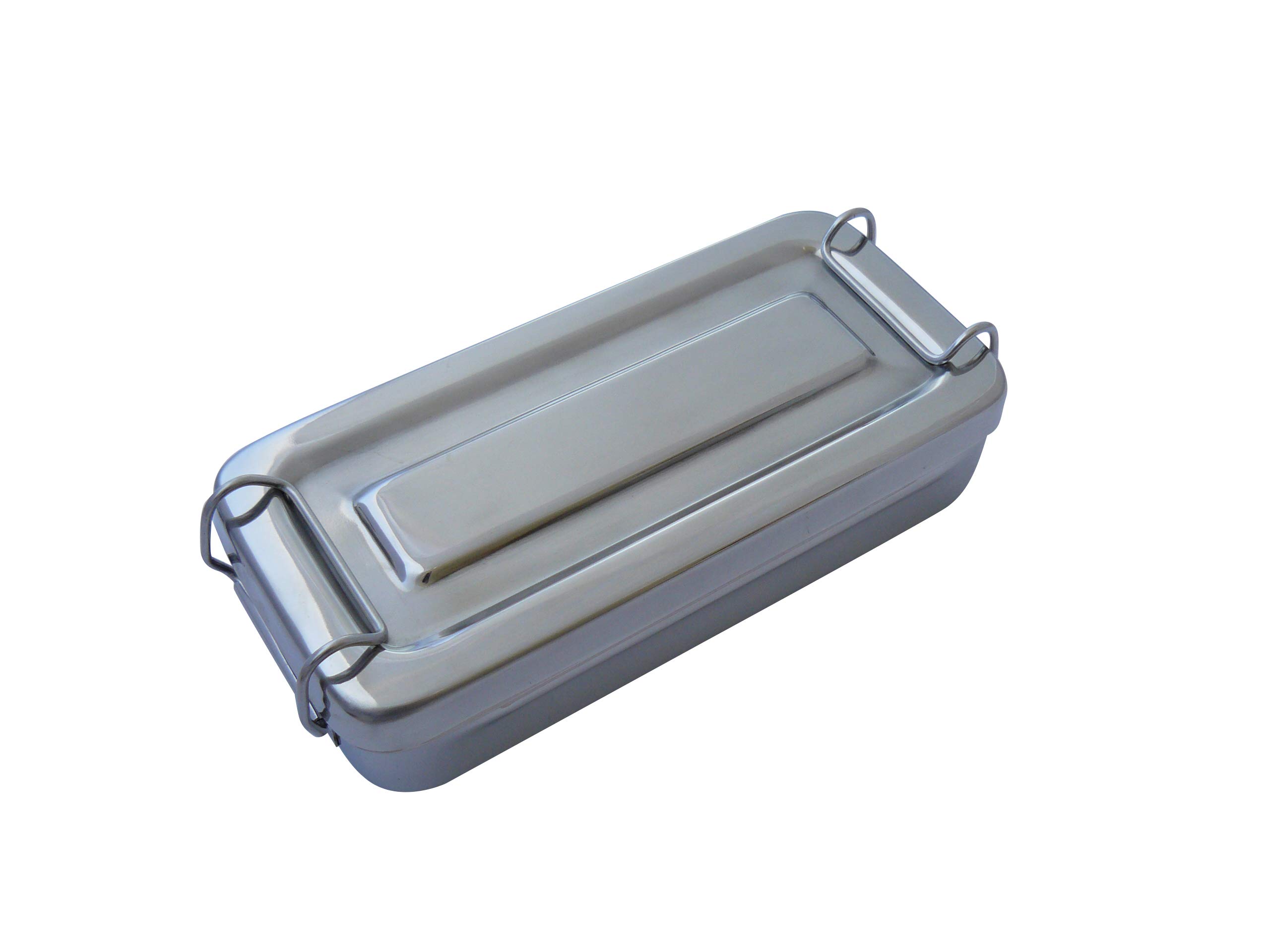 Instrumentenbox mit Bügelverschluß, 18 cm x 8 cm x 4 cm