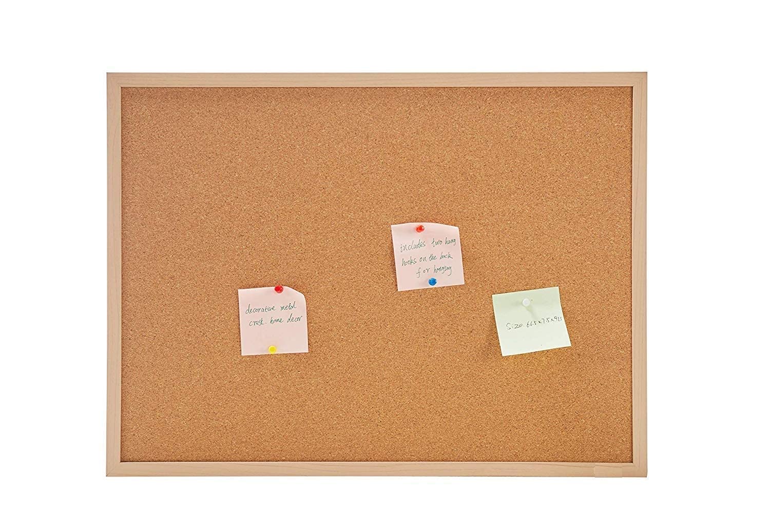 4X2 feet Synthetic Wooden Frame Notice Pin-up Board, Pushpin/Bulletin Board for School, College, Office, Home etc. (Natural Cork/Beige, Pack of 1)-image-25