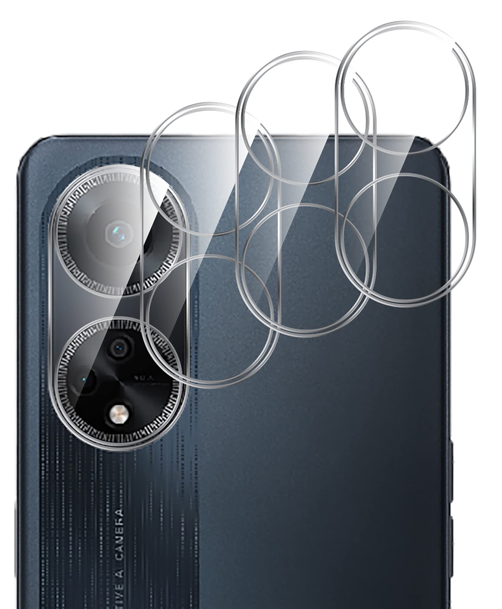 Dabuu Vetro Temperato per Oppo A98 5G 2 Pezzi Pellicola Protettiva