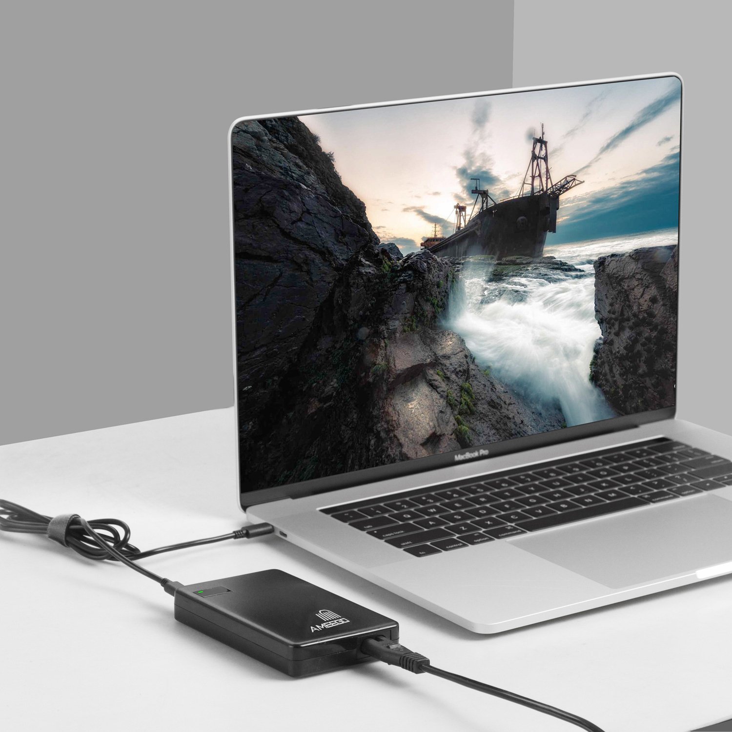 Cargador portátil USB C Cargador universal para portátil USBC 60 W, 1 puerto USBC 60 W, 1 puerto USBC 60 W, 1 puerto USBA de 10 W para ordenadores portátiles, tabletas y smartphones HP Apple