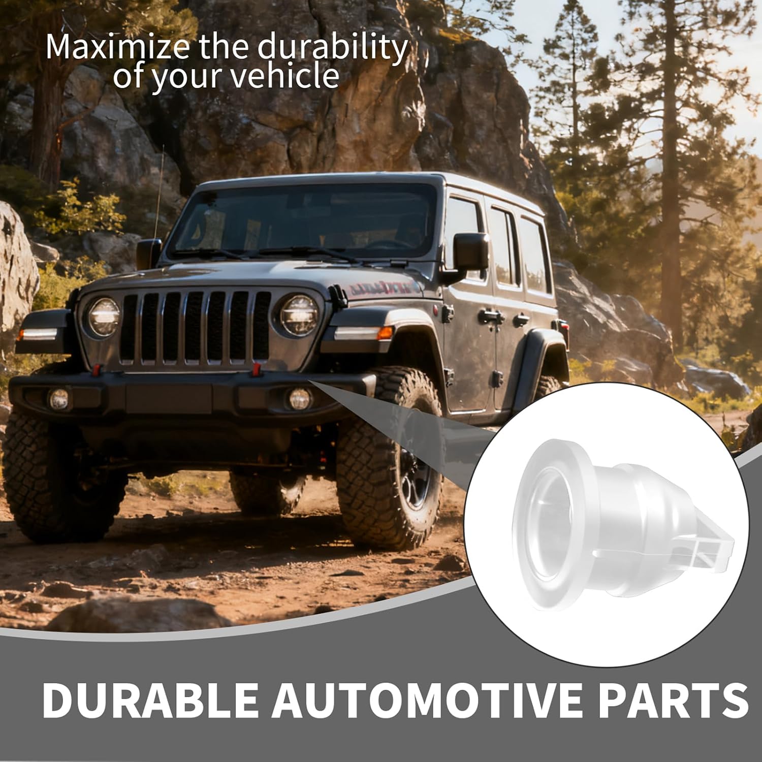 Transfer Case Cable Bushing Kit, 68064273AB Replacement Compatible with Jeep Wrangler JK Compass Patriot 2007-2018 Shifter Linkage Bushing Automotive Repair Parts (Number of Item:4+4)