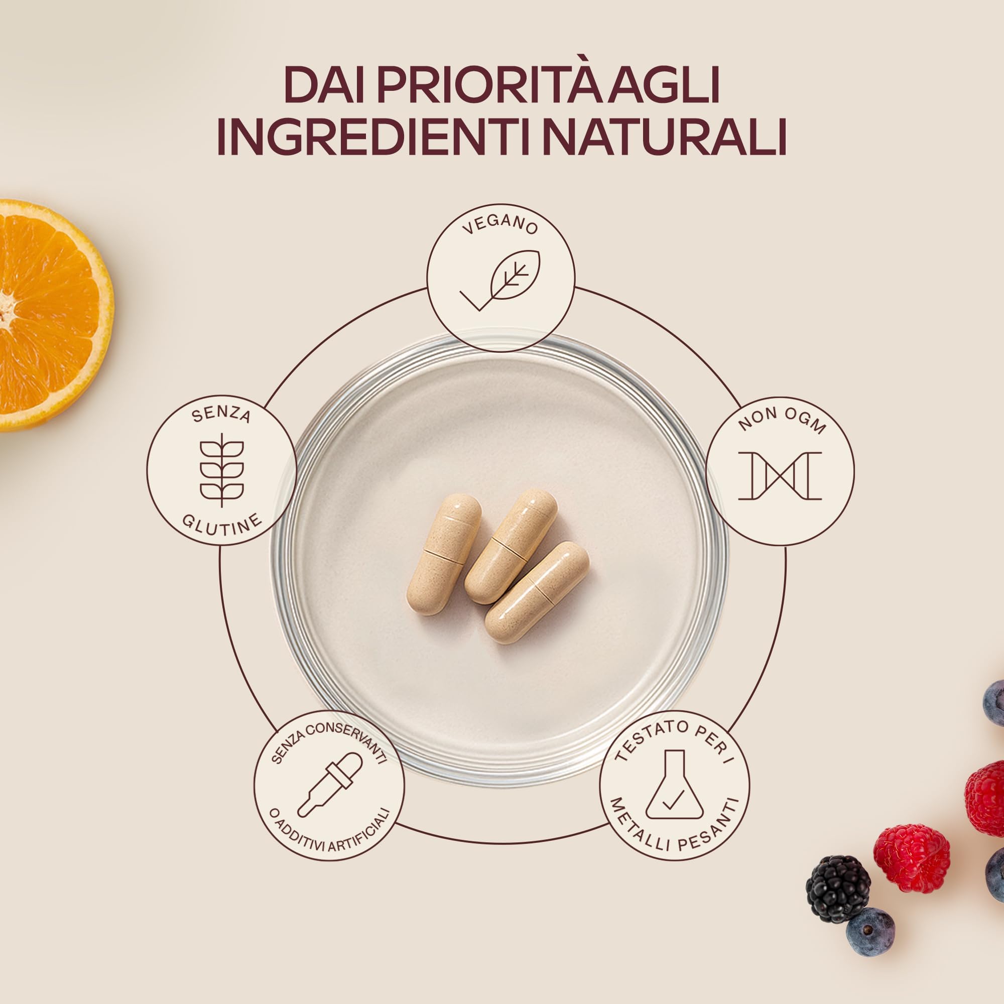 Vitamina C 1000mg Vegan - Integratore Vitamina C Naturale Alto Assorbimento con Bioflavonoidi, Rosa Canina, Acerola - 1000 Vitamina C Pura per dose - Vitamin C Difese Immunitarie 180 Capsule