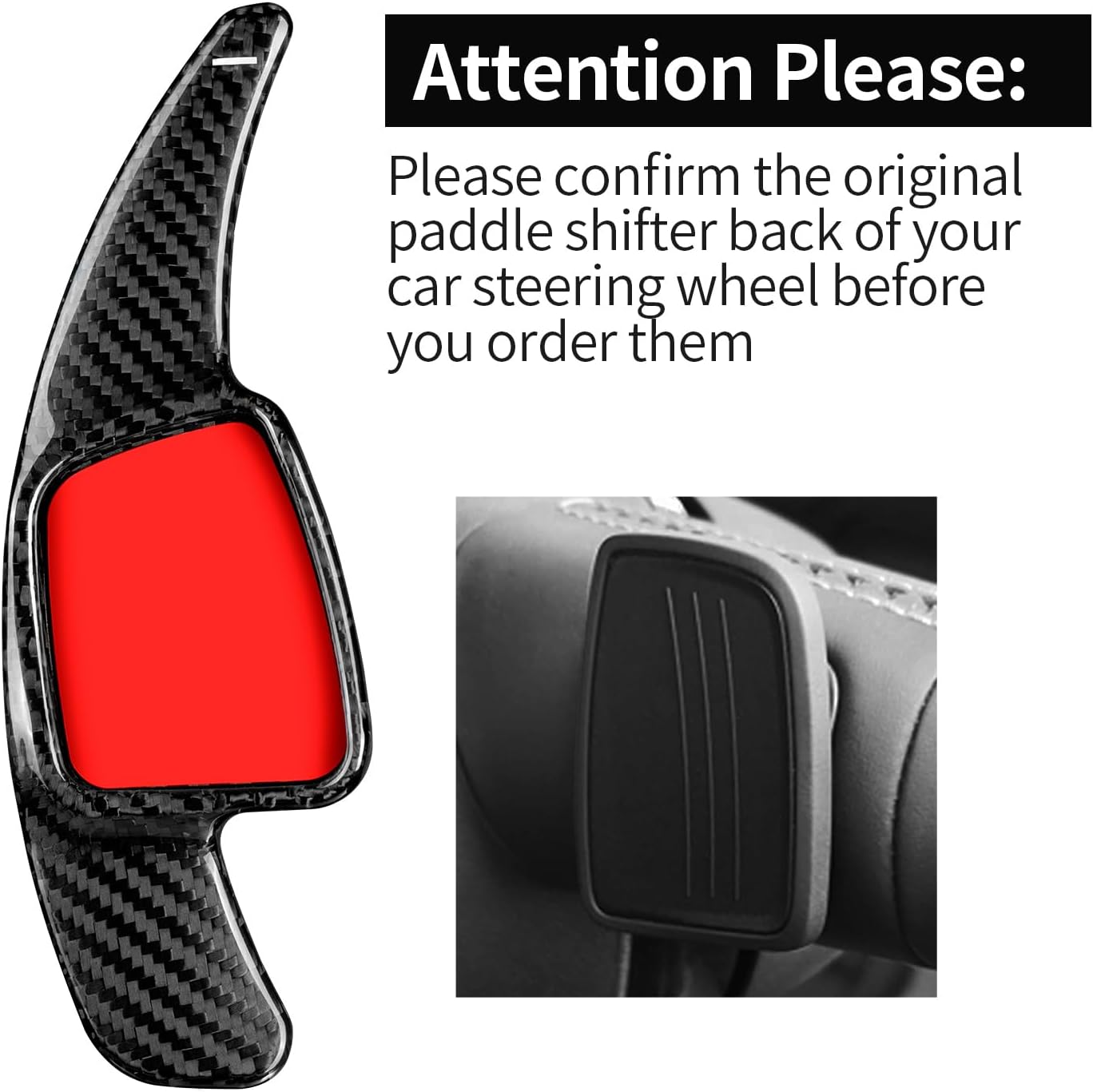 T-carbon Paddle Shifter Extensions Fits Audi Q8 Q7 Q5 Q3 SQ7 SQ5 S5 2017-2021 2025;Real Carbon Fiber Steering Wheel Paddle Shift Cover Trim Fits Audi S4 S3 A3 A4L A5 A6 TT TTS 2016-2019 Accessories