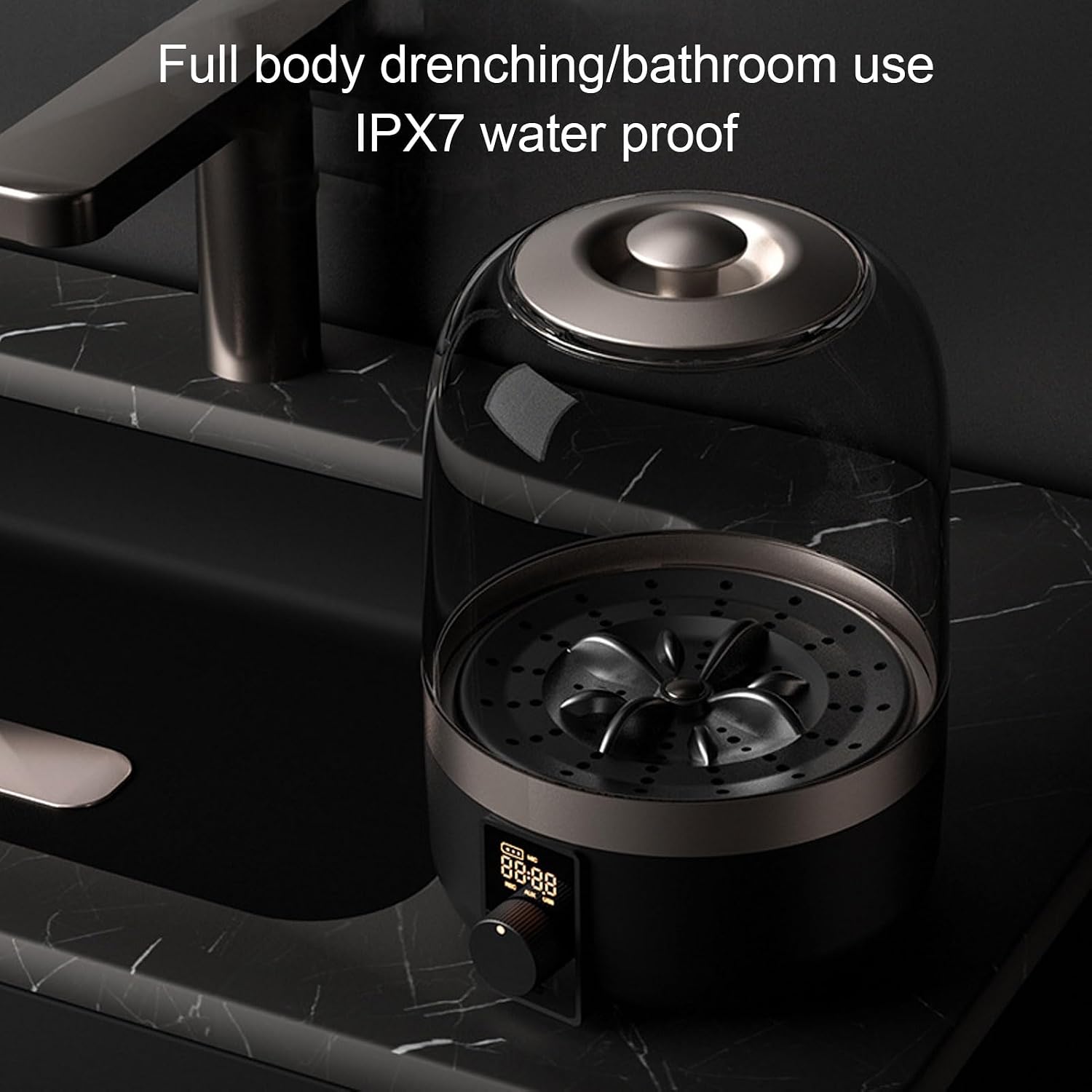 Diydeg 2.5L Underwear Washing Machine, USB Rechargeable Portable Washing Machine, Mini Washer Deep Cleans Underwear, Socks & Baby Clothes for Apartment, Dorm, RV, Travel & Hotel (Black)
