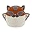 Squishmallows Tansy Brown and Cream Sugar Glider with Mustache