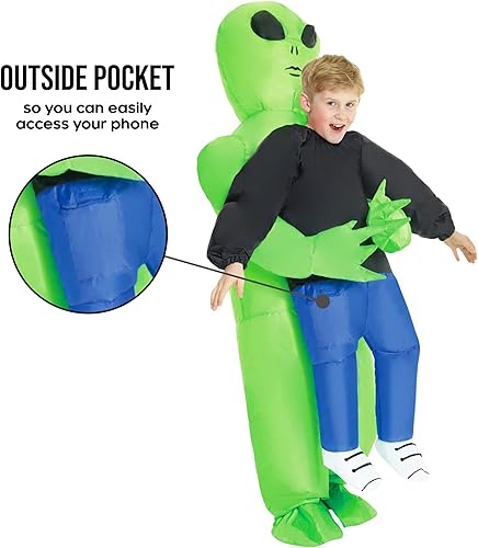 Miniatura 3 de Morph Green Inflatable Alien Costume Kids Inflatable Costumes For Kids Blow Up Halloween Costumes For Kids Boys Girls