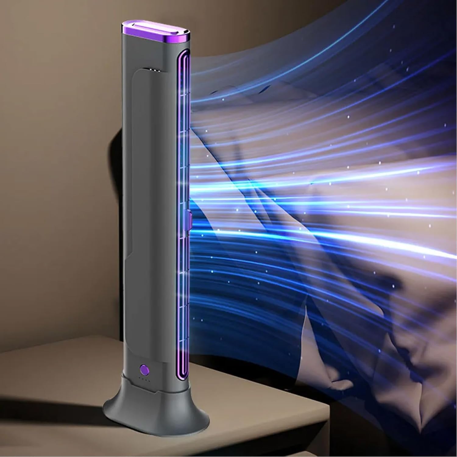 Fans, Practical Table Fan with Quiet Operations Rechargeable Air Cooling Fan Texture Suitable for Office or Travel