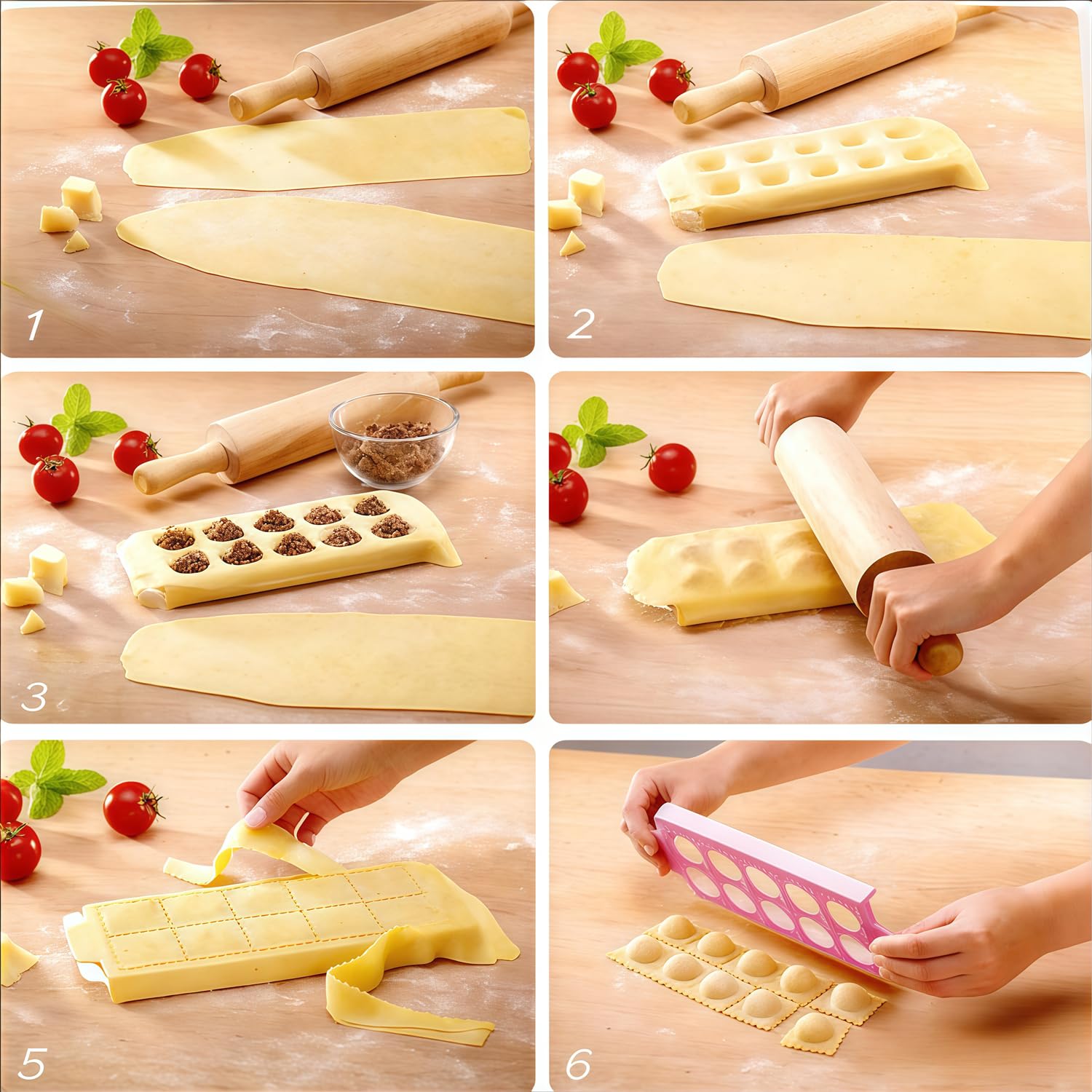 Foremka do wycinania ciasta, ravioli, prostokątna, do ravioli, ravioli, do ravioli, do ravioli