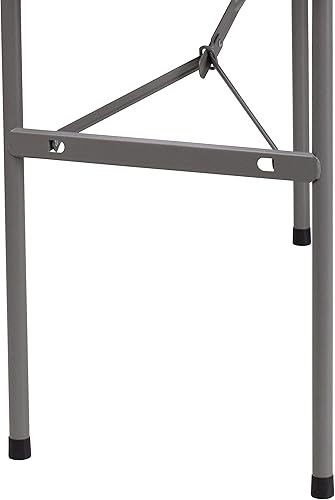 Miniatura 6 de BizChair - Mesa plegable de plástico de granito (4 pies), color blanco