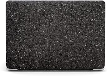 Laptop Case Compatible with MacBook Pro 13 Inch Case 2020 2019 2018 2017 2016 Release A2338 A2289 A2251 A2159 A1989 A1708 A1706, Leather Shining Shell Case & Sleeve,Glitter Black