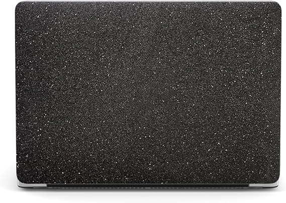 Laptop Case Compatible with MacBook Pro 13 Inch Case 2020 2019 2018 2017 2016 Release A2338 A2289 A2251 A2159 A1989 A1708 A1706, Leather Shining Shell Case & Sleeve,Glitter Black