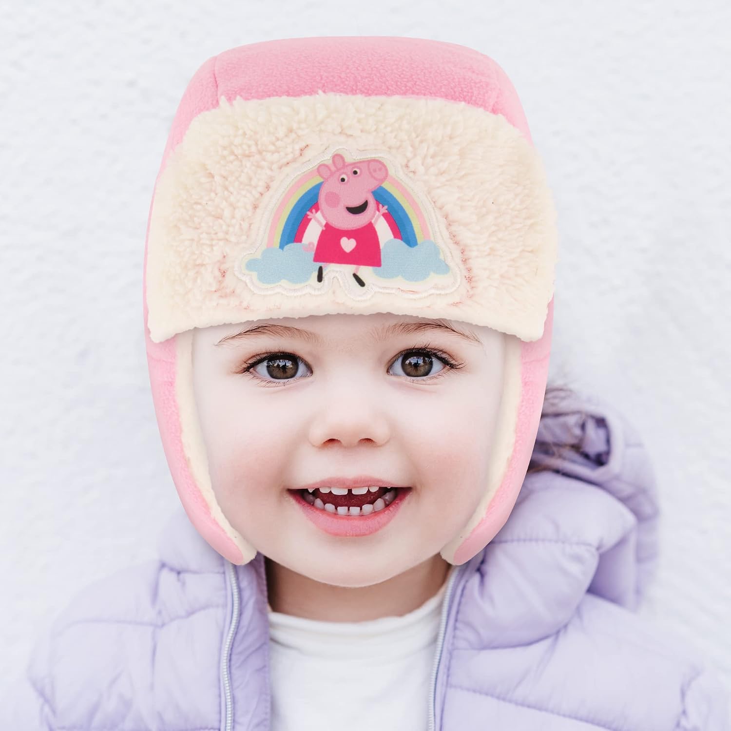 Hasbro Girls Winter Accessory Hat and Mittens Set, Peppa Pig Beanie for Toddler Ages 2-4
