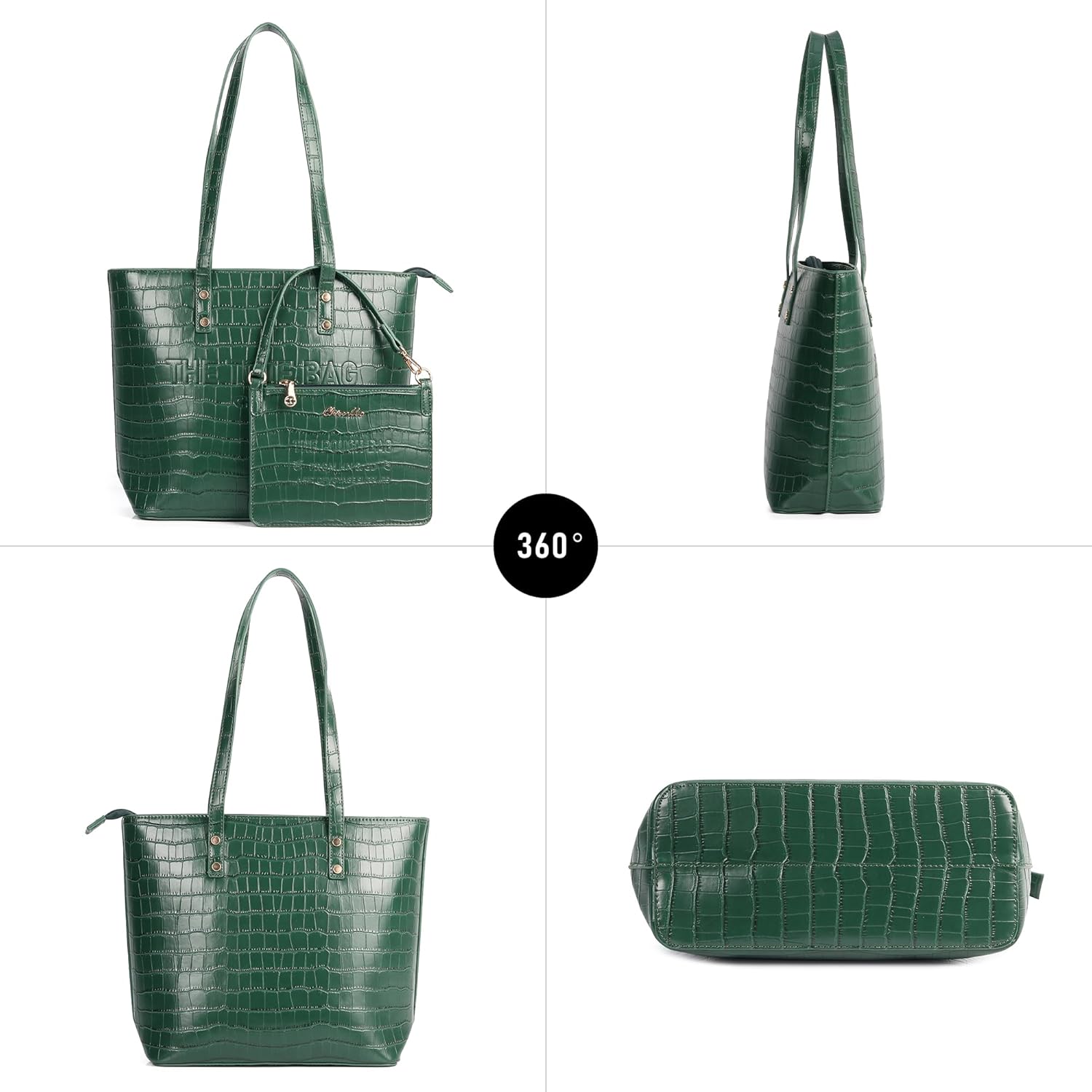 Chinllo Tote Bag for Women, Medium Top Handle Handbags Purse
