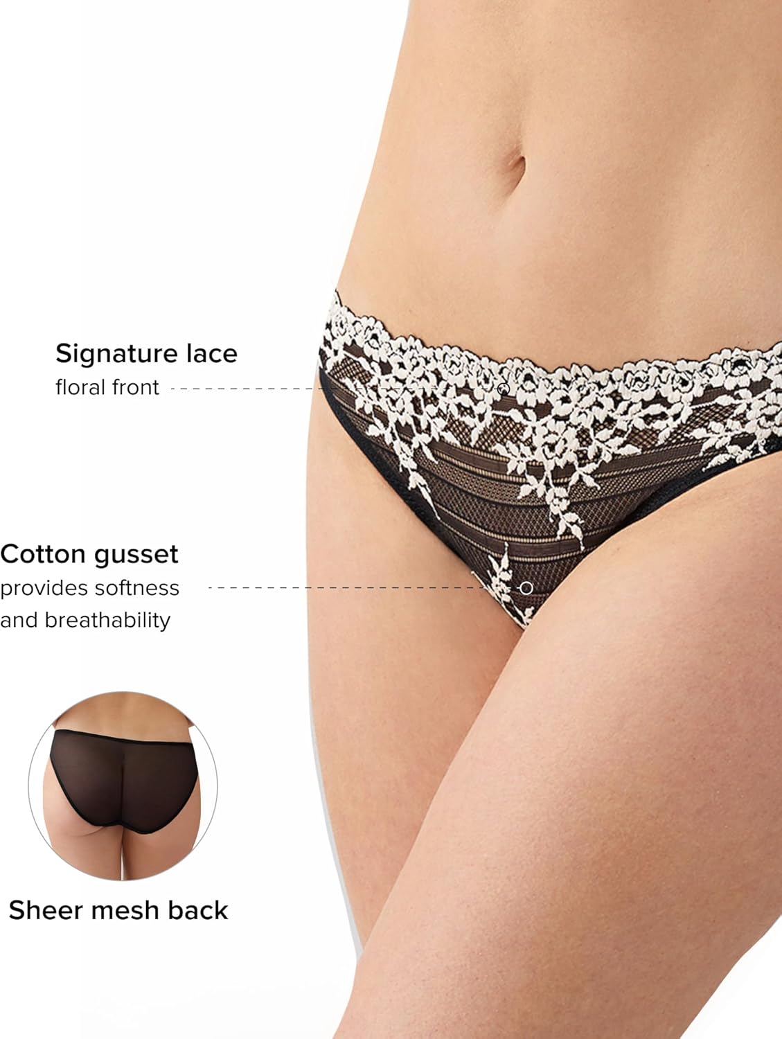 Wacoal Women's Embrace Lace Bikini Panty