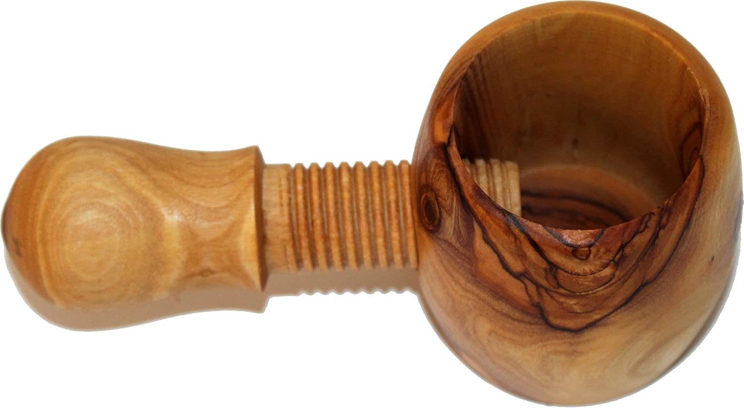 Holy Land Market Nut Cracker Handcrafted from Olive Wood (6 inches Long)