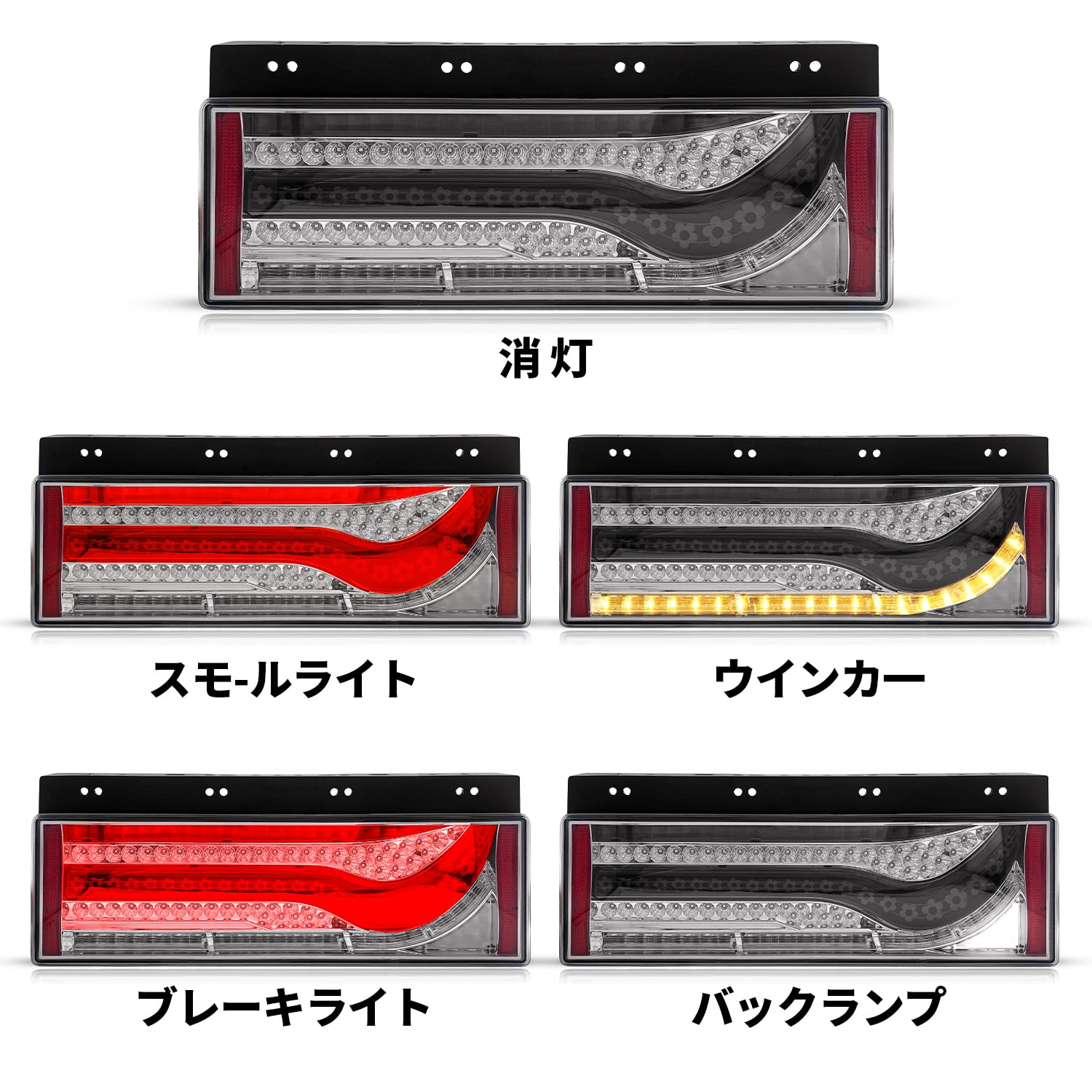 Amazon | トラックテールランプ LED リアコンビネーションランプ24V