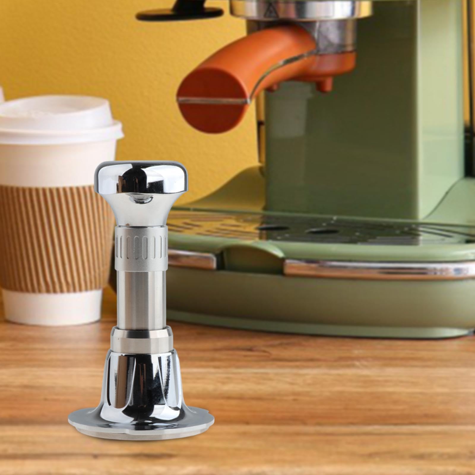Accessorio professionale per pressatura del caffè, strumento di | pressatura, miscela per bar, esperienze di preparazione casalinga o panetterie, regolazione professionale della polvere di