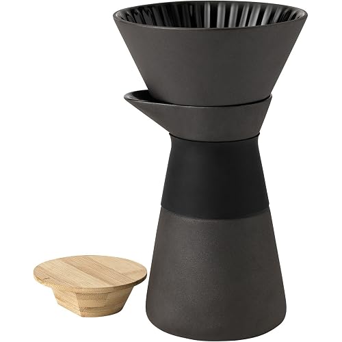Stelton 25 x 14 x 14 cm The Slow Brew Coffee Maker, Black