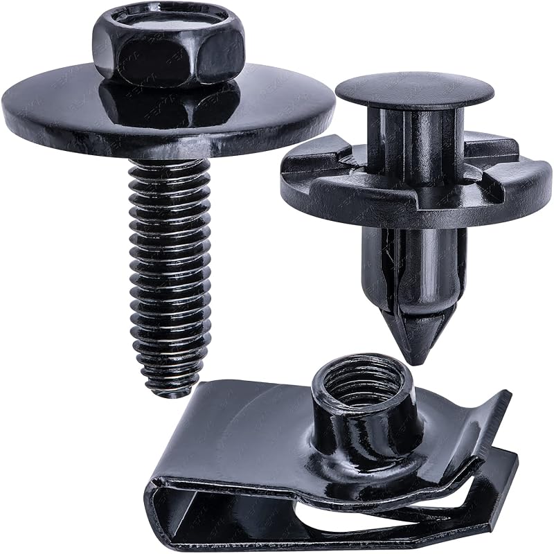 Kit de Fixadores do Protetor Inferior do Motor Rexka para Nissan e Infiniti – 35 peças