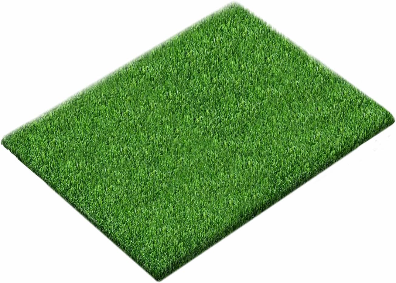 SSRIVER Artificial Pee Grass for Dogs Grass Mat for Puppy Pet Turf Fake Grass Reusable Pad for Dog Potty Training Indoor and Outdoor Use Tropical Rainforest Green 9