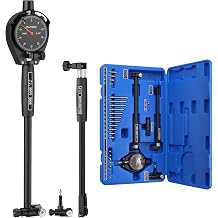 Bore Gauge,Dial 0.7-6in,0.0005in Resolution,23 Anvils,6in Depth