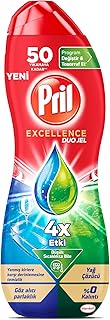 Pril Excellence Duo Jel Bulaşık Makinesi Deterjanı 900ml 50 Yıkama Yağ Çözücü