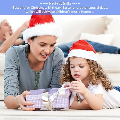 Miniatura 7 de Armónica translúcida de 10 agujeros para niños, paquete de 5 juguetes educativos, instrumentos musicales para principiantes para fiestas infantiles