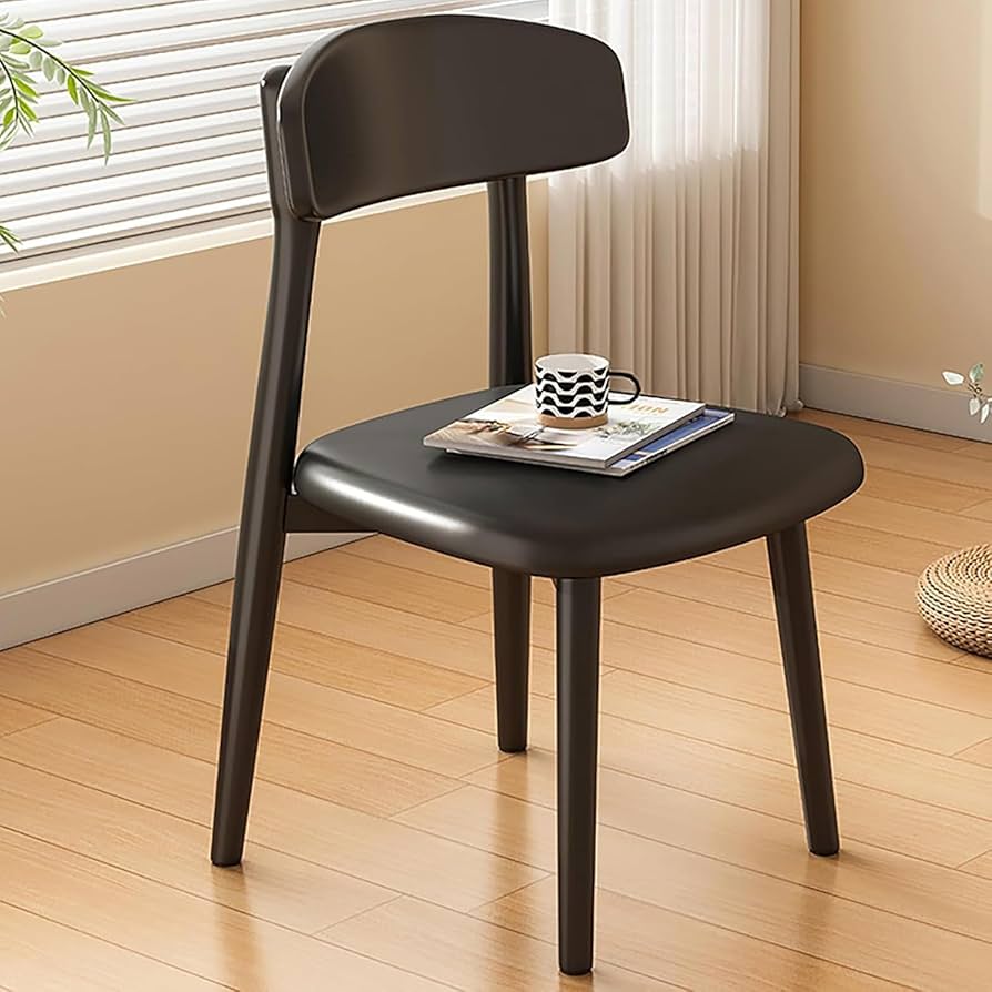 Amazon|モダンな無垢材のダイニングチェア2脚セット、背もたれが湾曲 Amazon|モダンな無垢材のダイニングチェア2脚セット、背もたれが湾曲