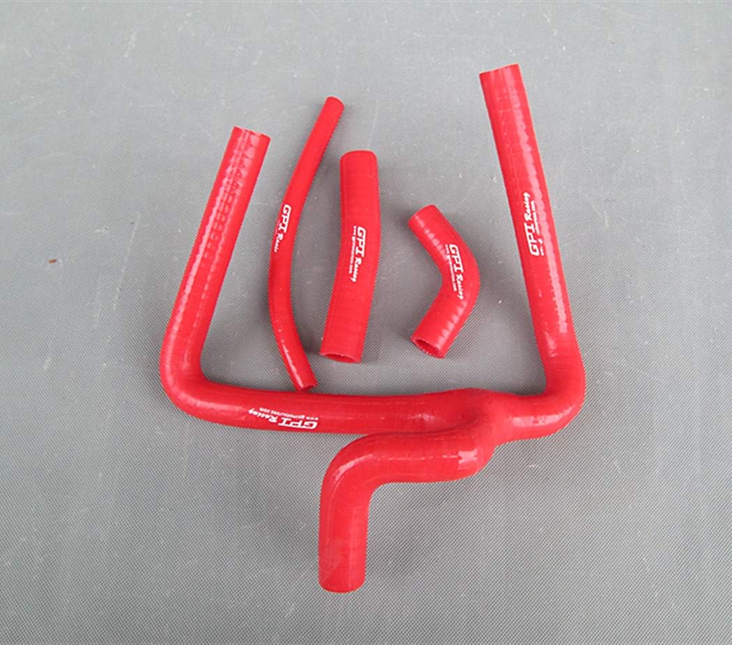Aluminum Radiator + Silicone Y Hose for 2002-2004 Honda CR250R CR250 2003 02 03 04 (Red)