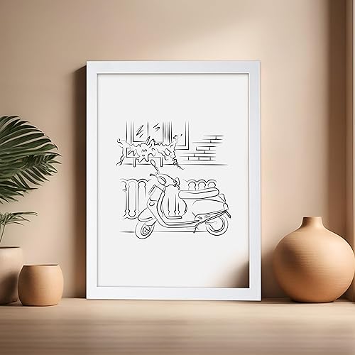 Miniatura 404 de Poster Master Póster de peonías – Estampado de flores retro – Ilustración floral – Ilustración en blanco y negro – Diseño de línea y abstracto –