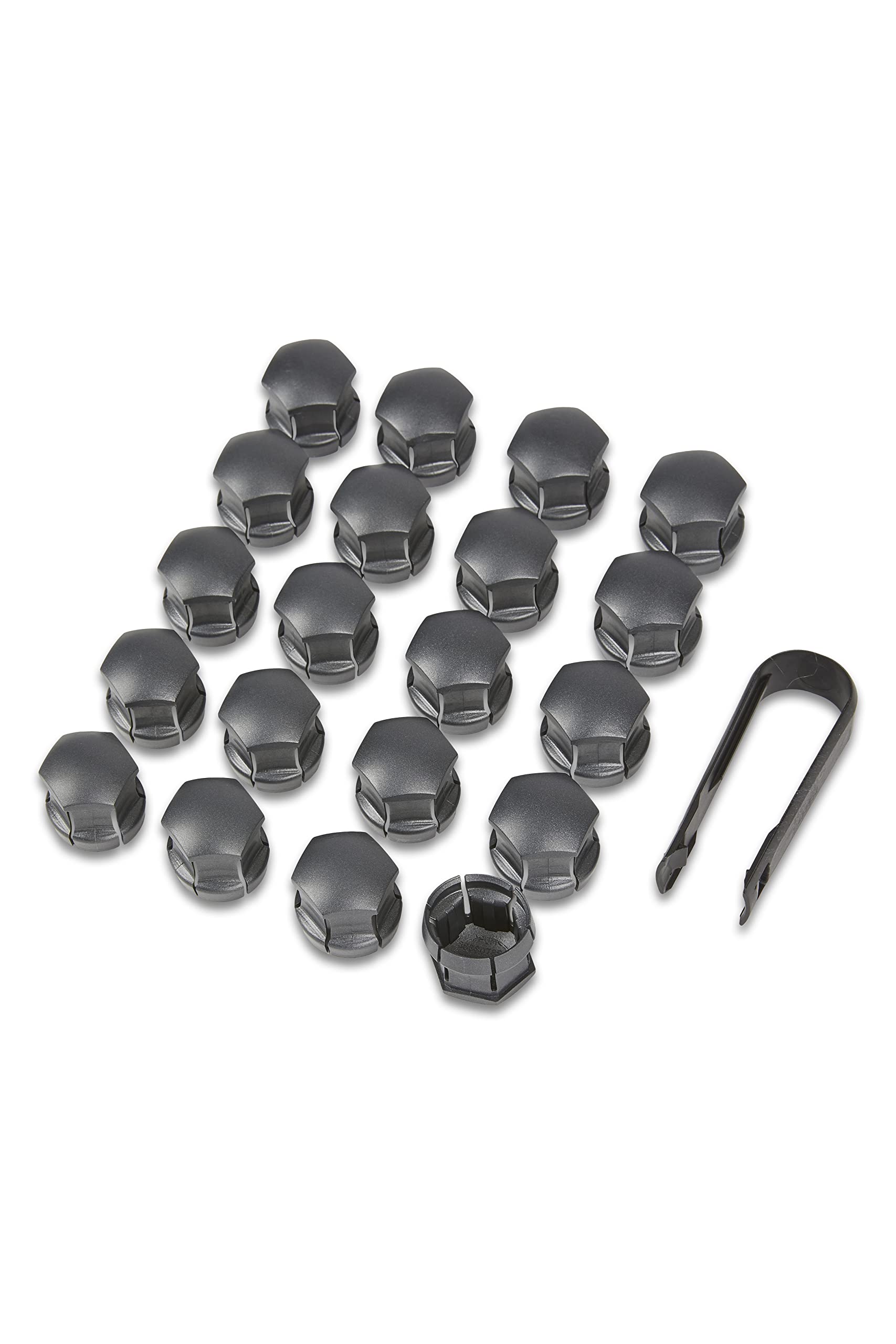 Volvo Set di copricerchi nero plastica con clip per raggi