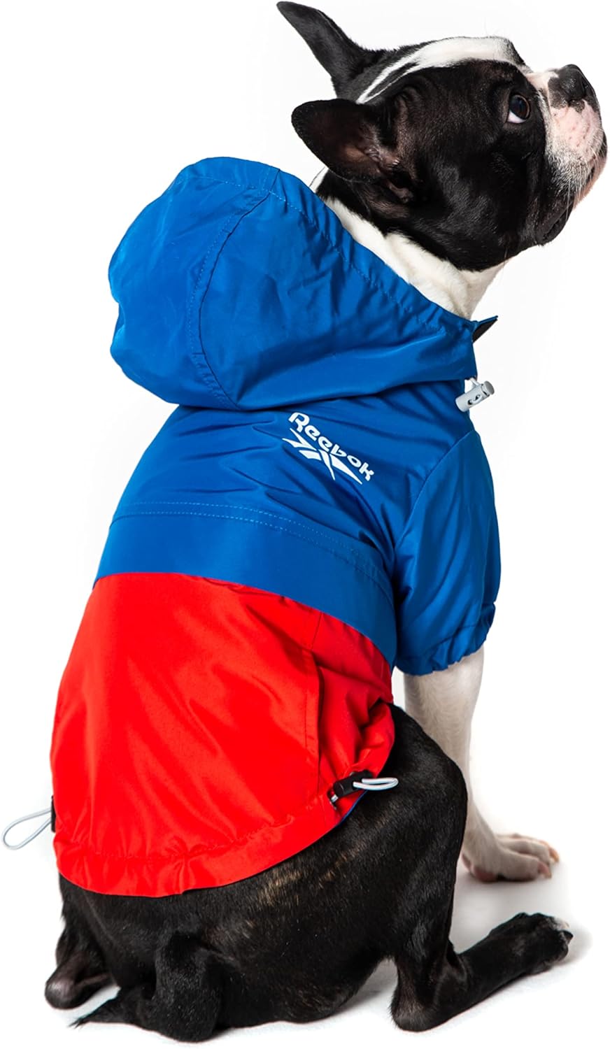 Reebok Dog Raincoat Dog Coat with Hoodie, Waterproof Dog