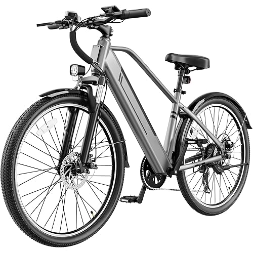 Electric Bikes for Adults, 26"/27.5" E Bikes for Adults with 1200W Peak Motor, 28 MPH, 50+ Miles Range Electric Bicycle, E Mountain Bike with 48V 10.4AH Removable Battery