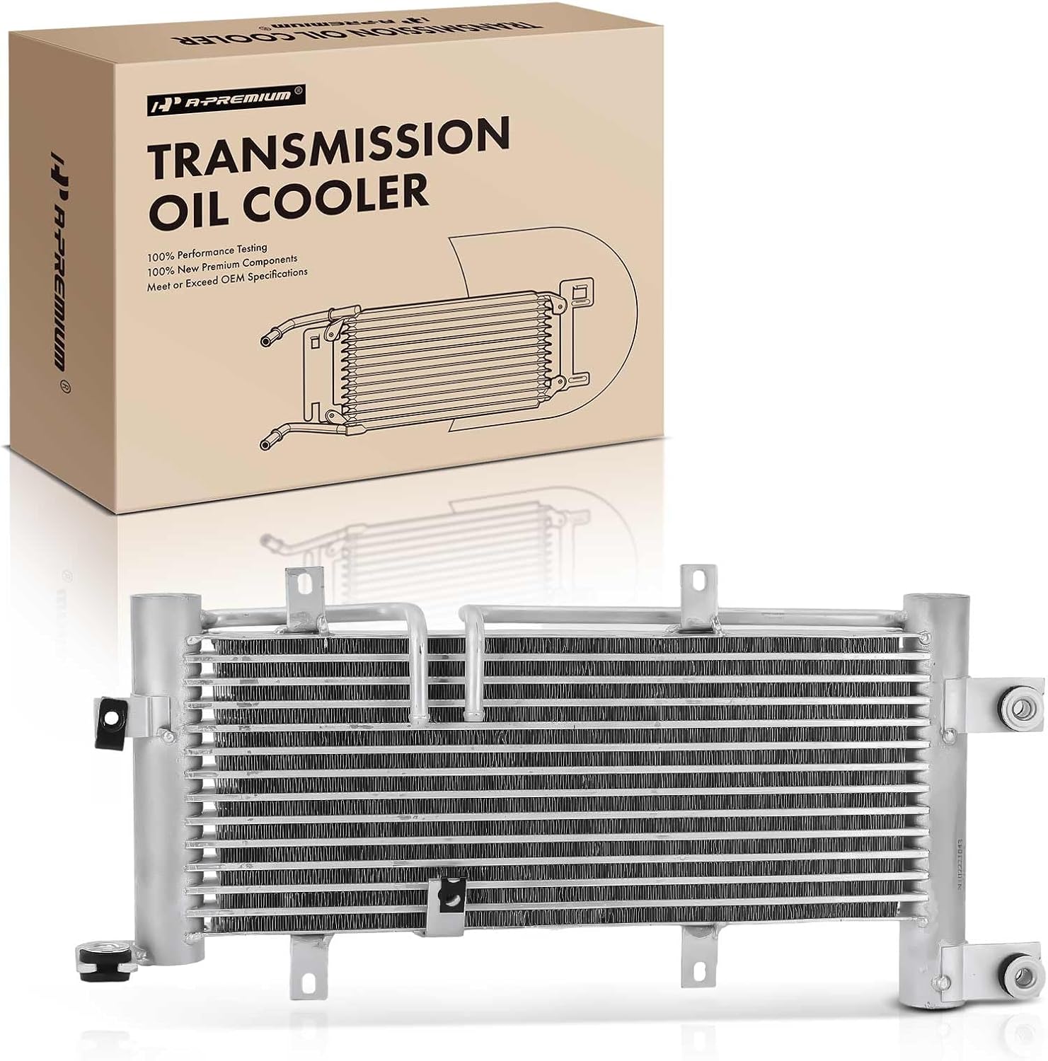 A-Premium Transmission Oil Cooler Compatible with Toyota Tundra 2007-2009, Sequoia 2008-2010, 4.0L 4.6L 4.7L 5.7L, Replace# 329100C010