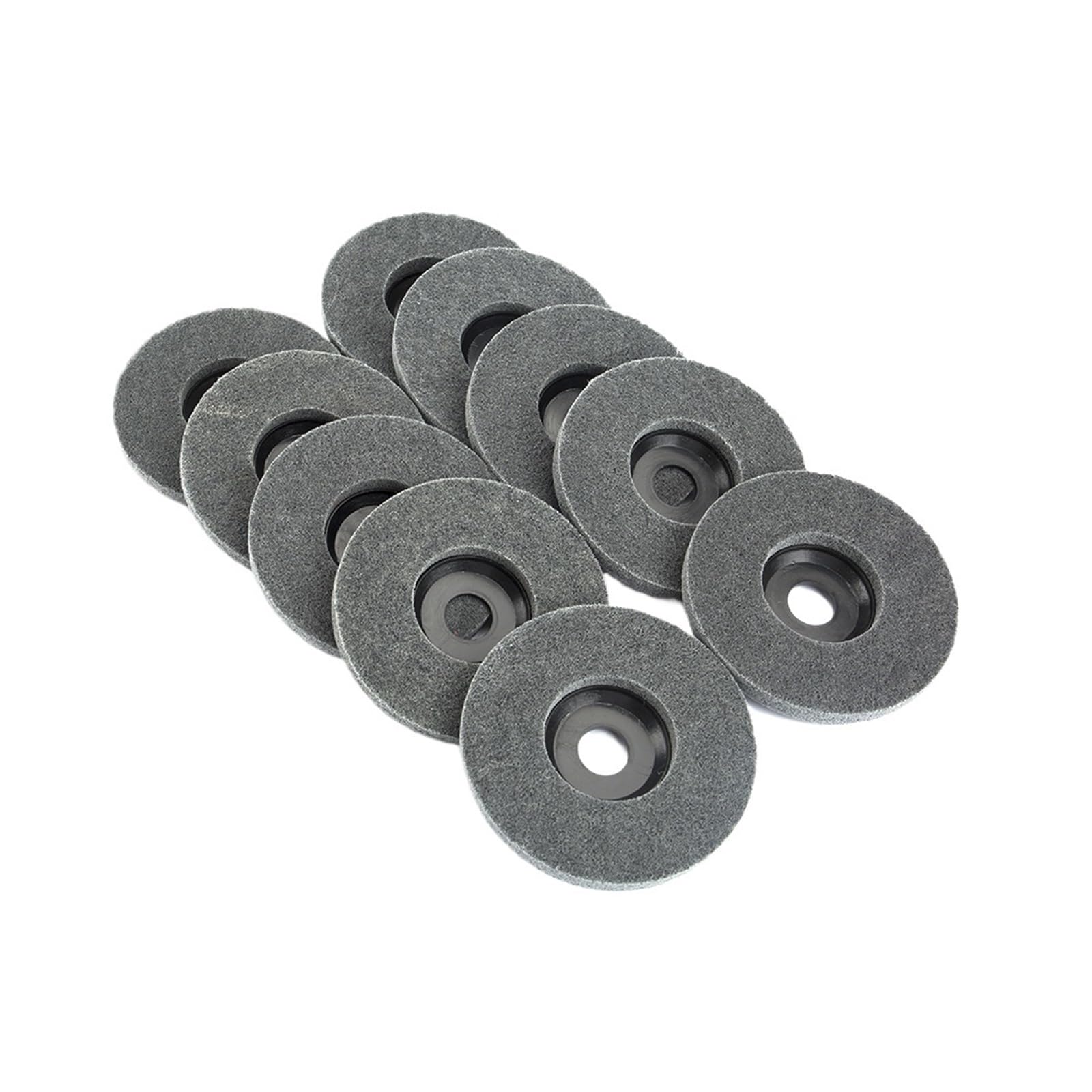 Rueda de Pulido de Fibra de Nailon de 4" a 5" Rueda abrasiva no Tejida Rueda de Pulido de Fibra de Nailon Disco abrasivo for Metal Acero Inoxidable(10Pcs,4.5 Inch)