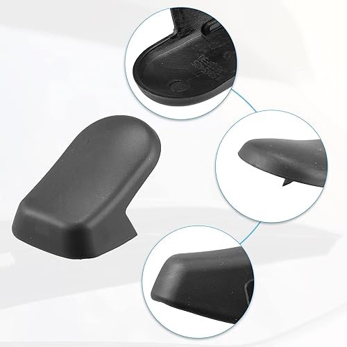 Miniatura 4 de ACROPIX Tapa de tuerca de brazo de limpiaparabrisas trasero para Porsche Cayenne, paquete de 1, color negro