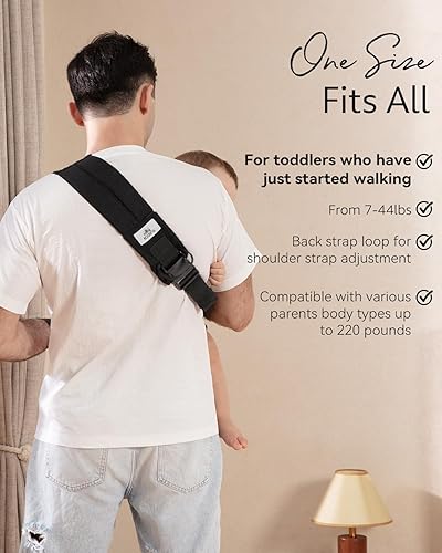 Miniatura 4 de KIDIRA - Portabebés para niños pequeños con correa de hombro acolchada ajustable, compacto y antideslizante para asiento de cadera para recién