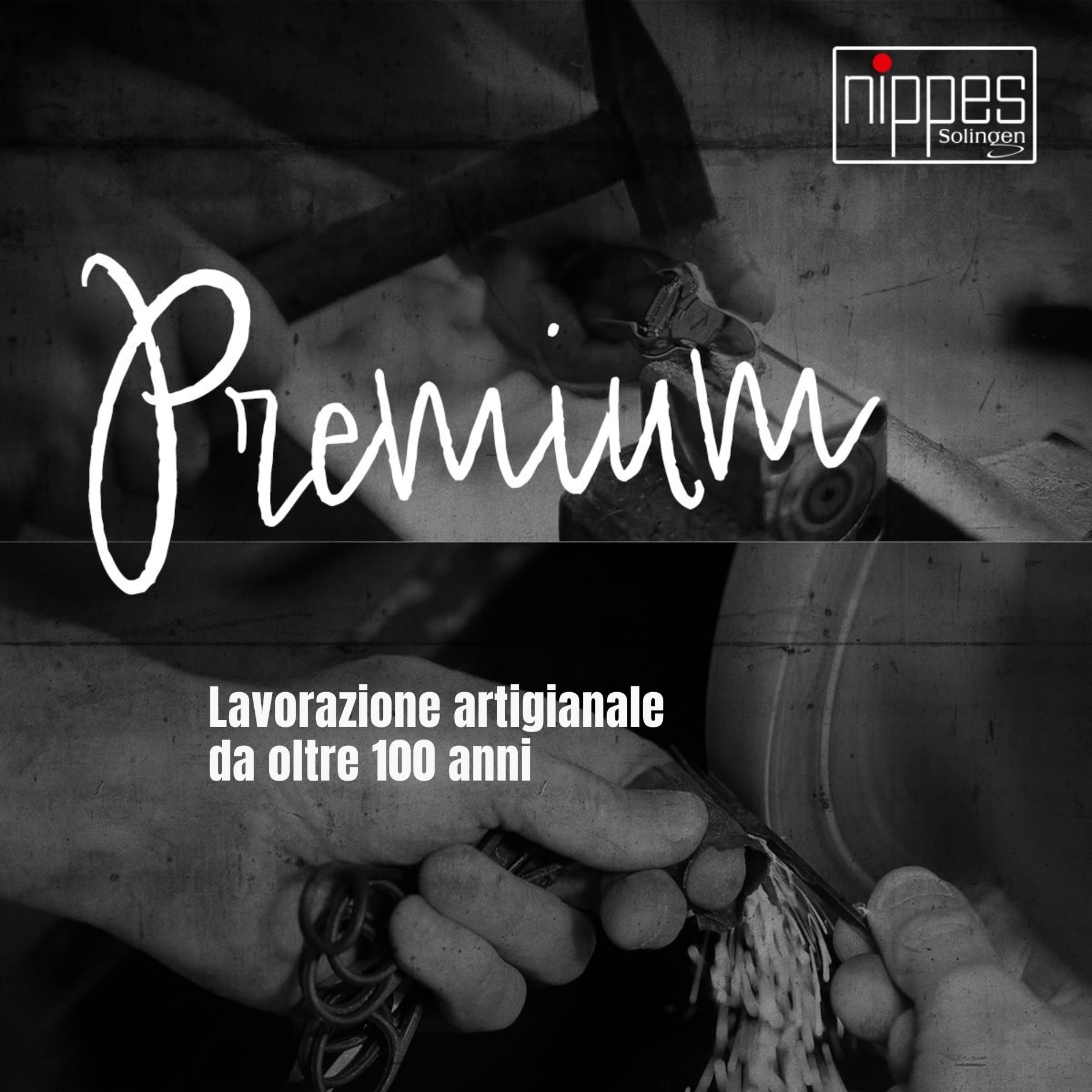 nippes Solingen, Pinzetta 37SGP per rimuovere peli fini, in acciaio nichelato 9 cm, punta dorata, 1 pezzo