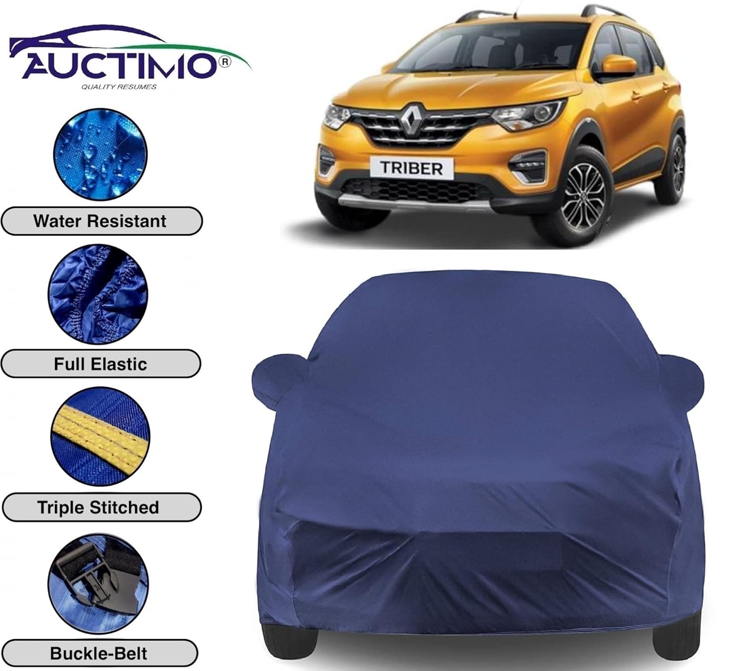 AUCTIMO® Renault Triber Car Cover Waterproof /Renault Triber Car Body