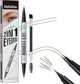 Lápices de cejas para mujer, color marrón, 2 ...