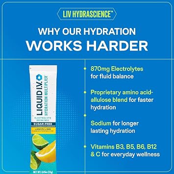Liquid I.V. Sugar Free Electrolyte Packets, Classic Variety Pack, 16 Count