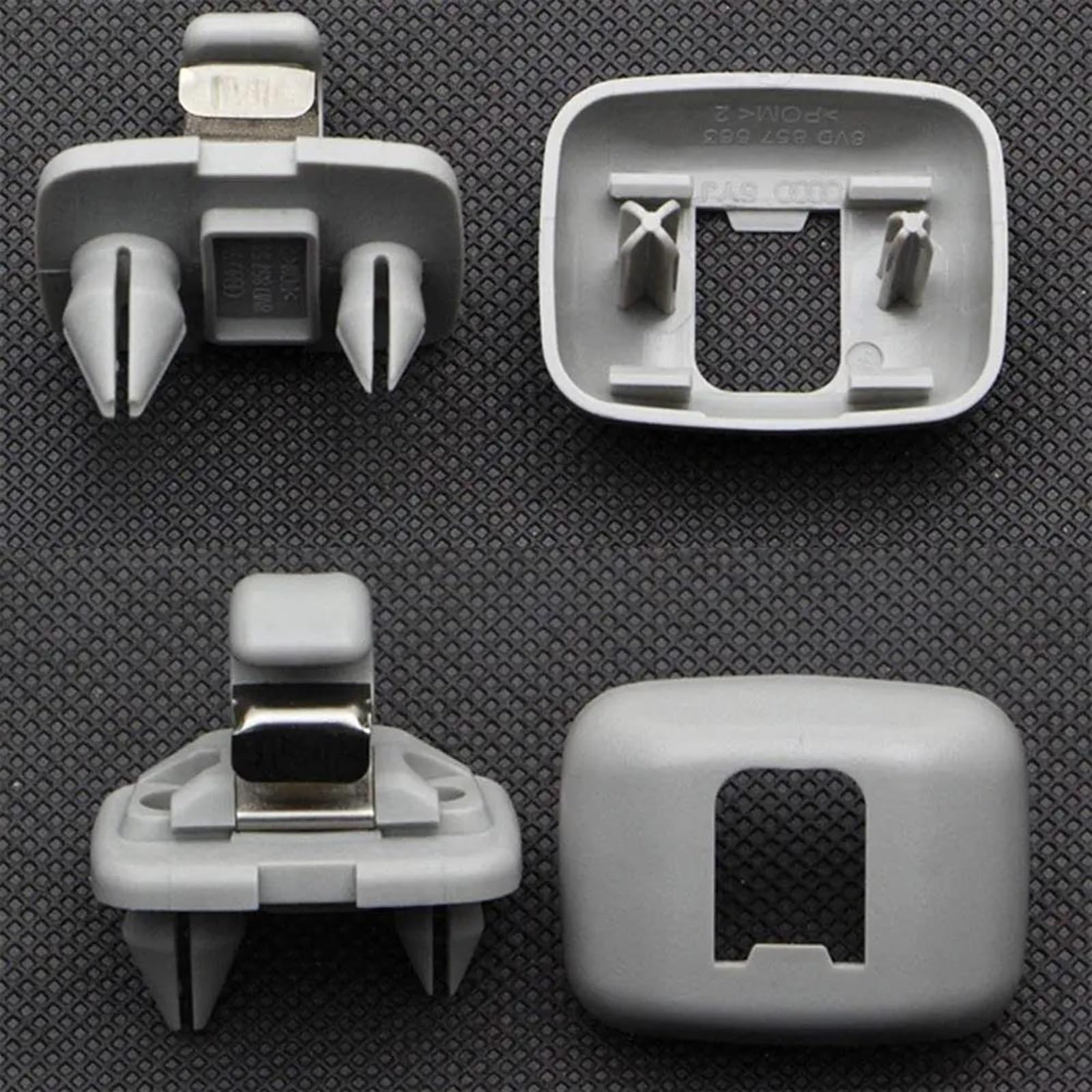 2 Clips Pare-soleil Pour Audi A3 A4 Q3 Q5 A7 S4 S5 - Grise - Fixation Solide Pour Pare-soleil Intérieur - 6