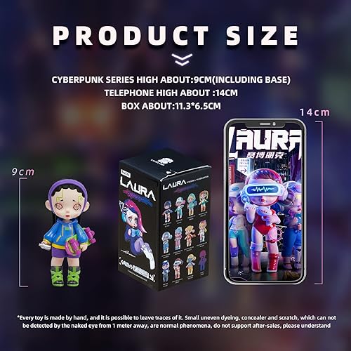 Miniatura 6 de Caja ciega, serie Punk, 1 unidad, bonita caja ciega, figura de acción, juguetes coleccionables populares, regalo para cumpleaños, Halloween,