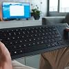 Logitech Illuminated Living-Room K830 - Keyboard - Bluetooth, 2.4 GHz - English